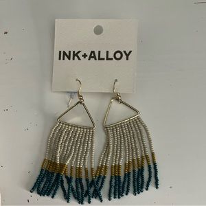 Ink & Alloy Fringe Earrings